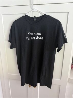 Smashing Pumpkins Black Graphic Tee - "You know I'm not dead" Size Medium